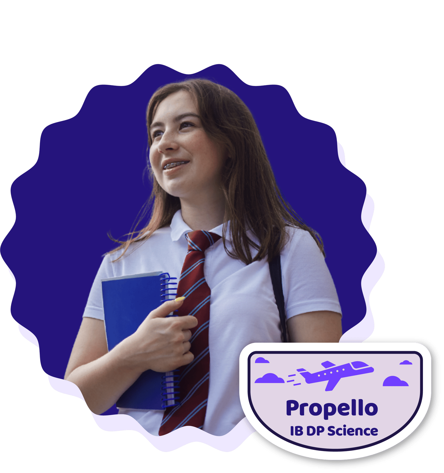 picture of a student in uniform representing Propello's IB DP Science Curriculum picture of a student in uniform representing Propello's IB DP Science Curriculum