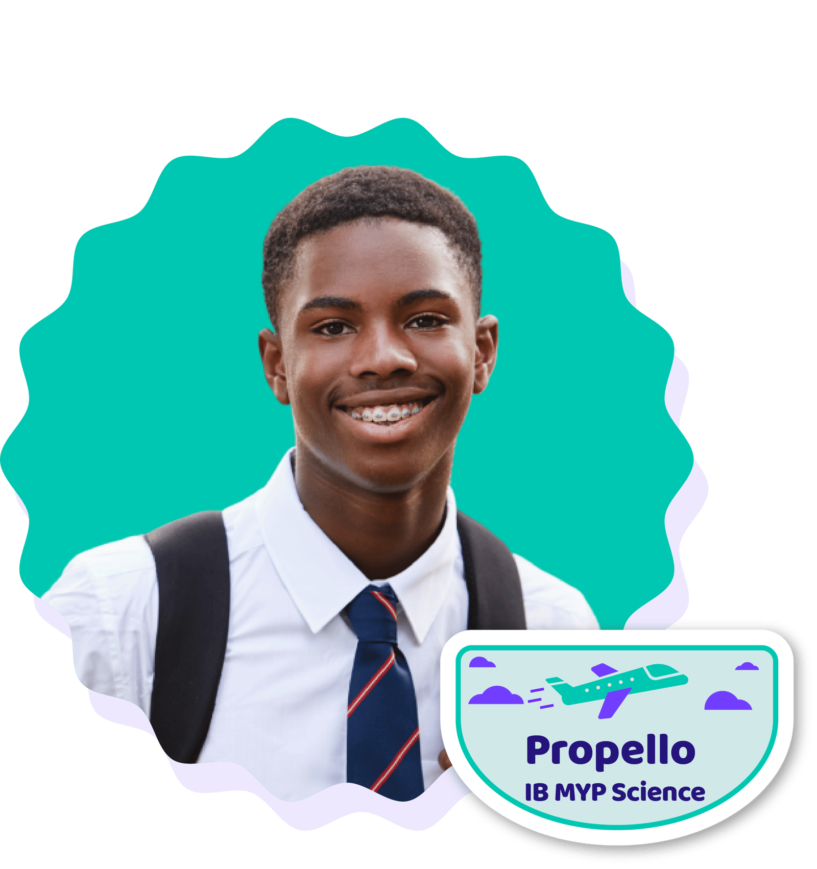 Student in uniform representing Propello's IB MYP Science Curriculum Student in uniform representing Propello's IB MYP Science Curriculum