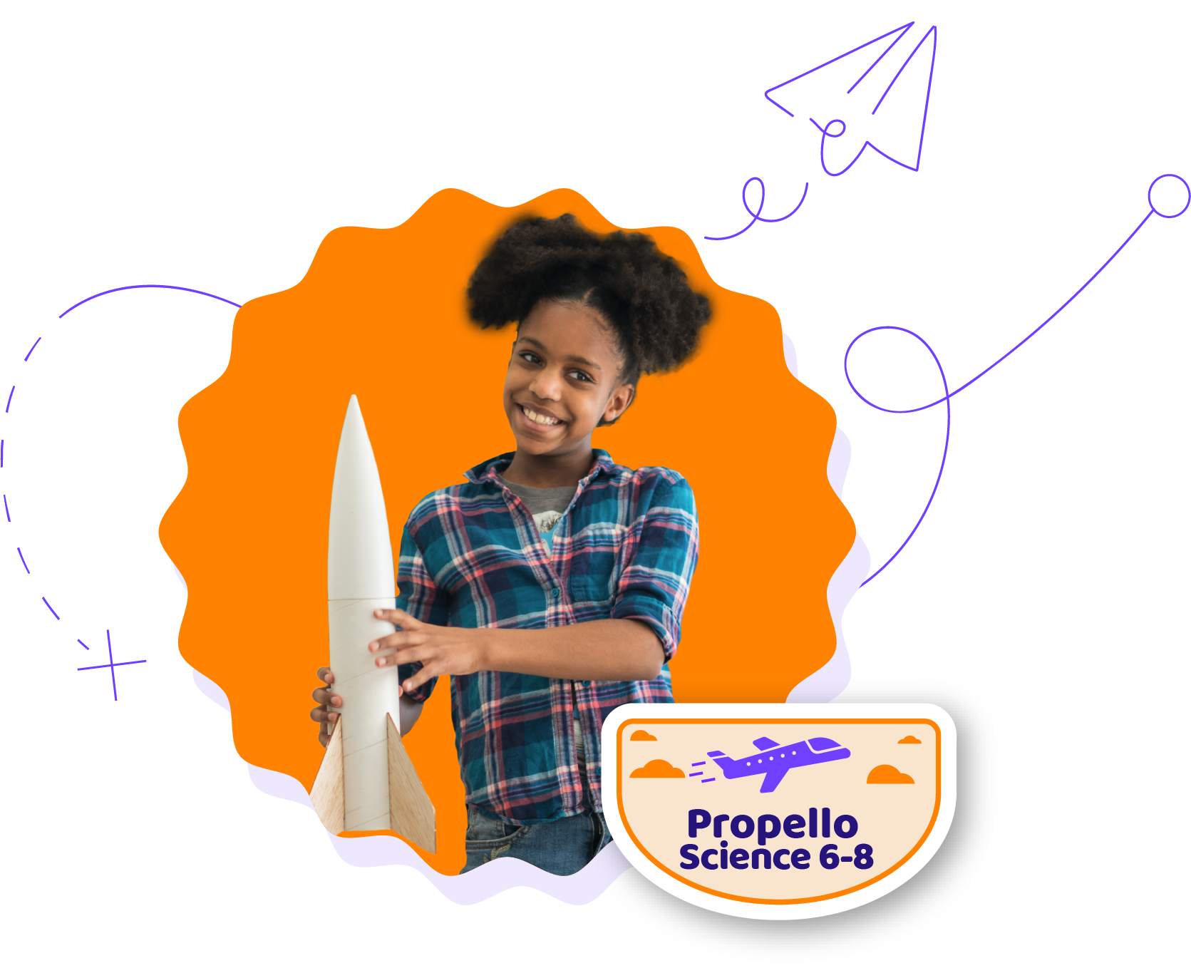 Image of female student representing Propello's middle school science curriculum designed for the NGSS Image of female student representing Propello's middle school science curriculum designed for the NGSS