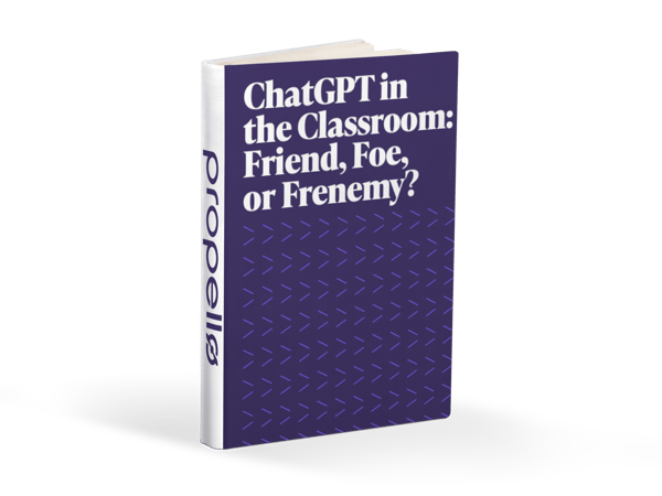 a picture of Propello's free resource for teachers on using ChatGPT in the classroom